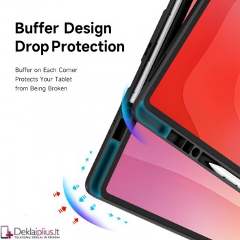 Dux Ducis Magi dėklas turintis 6 padėčių stovą - juodas (Samsung Galaxy Tab S11 Ultra 14.6 (X930/X936/X920) Dux Ducis Magi dėklas turintis 6 padėčių stovą - juodas (Samsung Galaxy Tab S11 Ultra 14.6 (X930/X936/X920)